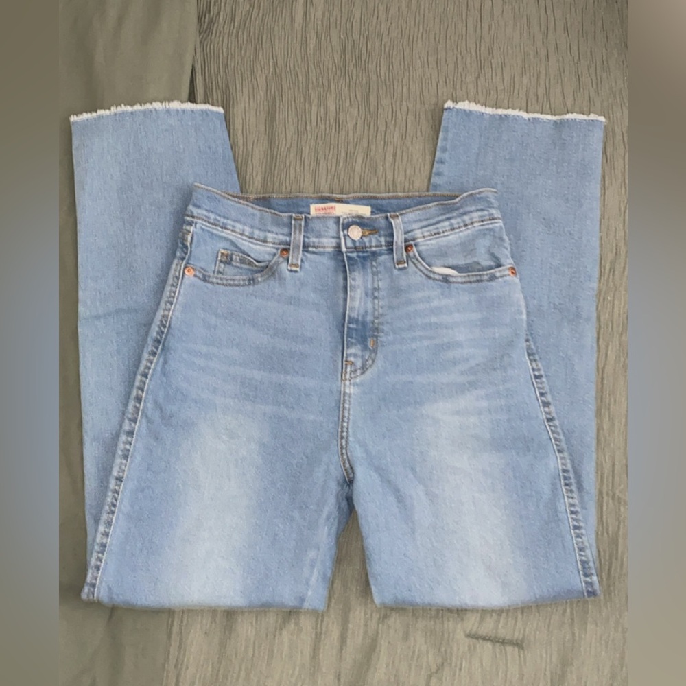 Levi's Women's Sky Blue Ankle Jeans